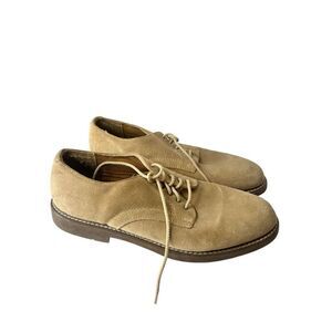The leather Collection size 11 men’s dress shoes tan suede leather